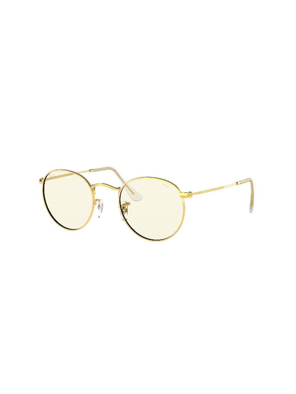 New Ray-Ban Men's Sunglasses Gold Round Grey Lens Metal Frame Ray Ban RB3447 50